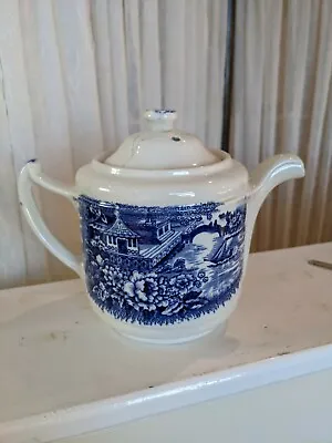Buy Ye Olde Alton Ware England Blue And White Willow Pattern Teapot • 3£