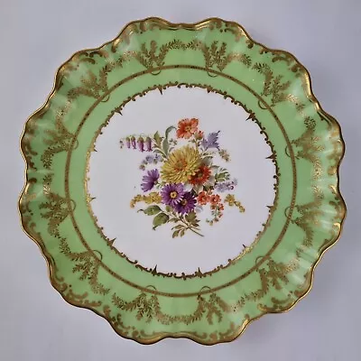 Buy Antique Doulton Burslem Plate Decorated Flowers Scalloped Edge 21cm Diameter #6 • 39£