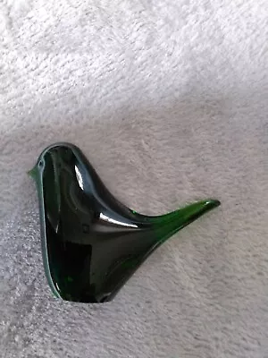 Buy Vintage Wedgewood Green Glass Bird Paperweight • 12£