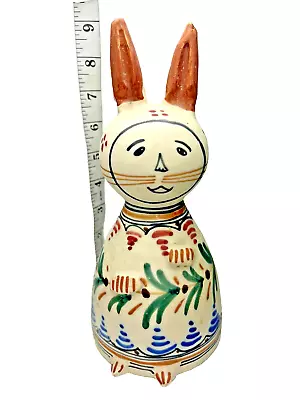 Buy Toledo Spain Hand Painted Earthenware Pottery Rabbit Bank Bunny Figurine 9  RARE • 27.86£