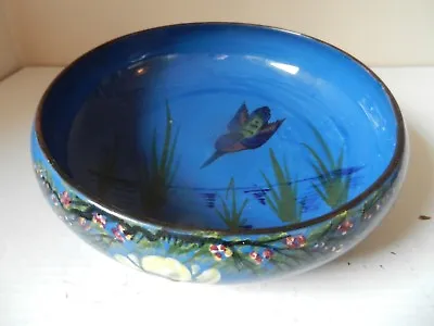 Buy Longpark Pottery Devon / Torquay Ware Pottery Bowl / Blue / Kingfisher • 19£