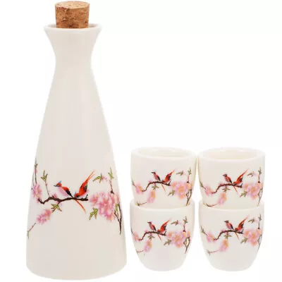 Buy  Ceramic Hand-painted Wine Set Pottery Porcelain Mugs Bottle Drinking Glass • 22.98£
