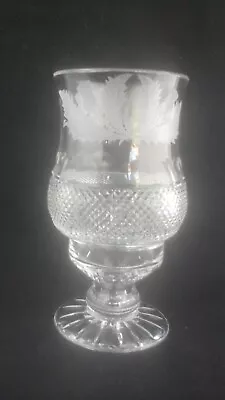 Buy Edinburgh Crystal Thistle Small Candlelamp • 120£