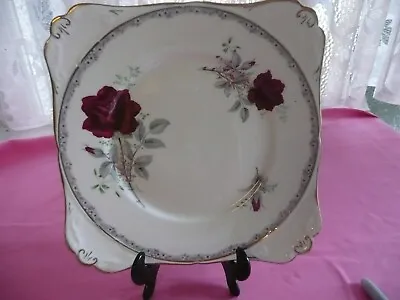 Buy Royal Stafford Roses To Remember Cake Plate • 10£