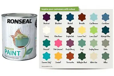 Buy Ronseal Outdoor Garden Paint - For Exterior Wood Metal Stone Brick - All Colours • 7.29£