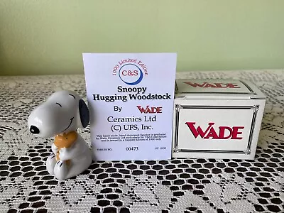 Buy Wade SNOOPY HUGGING WOODSTOCK Figurine - Boxed & Certificated Ltd.Ed No 473/1000 • 35£