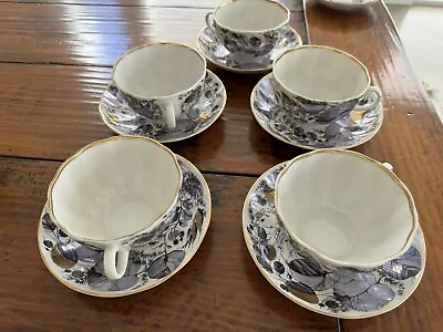Buy Vintage Imperial Russian Porcelain Lomonosov Tea Cup & Saucer MY GARDEN 22 Gold • 38.55£