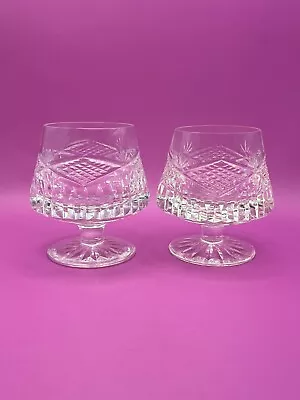 Buy Pair Of Vintage Signed Tyrone Crystal Brany Glasses. • 9.98£