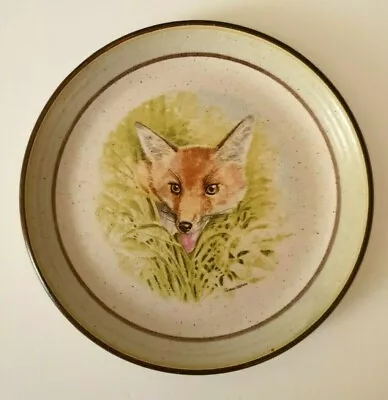 Buy Purbeck Pottery Stoneware Plate With Fox Pattern - 18 Cm • 5£