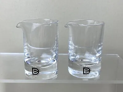 Buy Dartington Glass Small Glasses Shot Glasses X 2 Clear With Lip • 9.99£