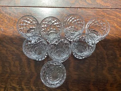 Buy 8 STUNNING Vintage Cut Crystal Glasses  Whiskey Liquor Tumblers  Glasses • 20£