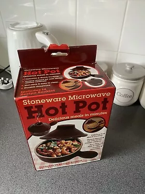 Buy Stoneware Microwave Hot Pot Boxed Plus Recipes Unused • 15£