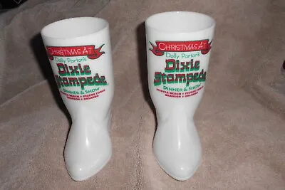 Buy 2 Dolly Parton CHRISTMAS AT DIXIE STAMPEDE  Drink Cups Boots Shaped Figure • 11.38£