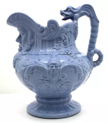 Buy Rare Antique Blue Embossed Bacchus Wine Jug, Possibly Welsh, Unmarked • 29.95£