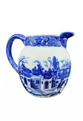 Buy Ironstone Victoria Ware Transferware Staffordshire Historical Blue Jug Ironware • 20£