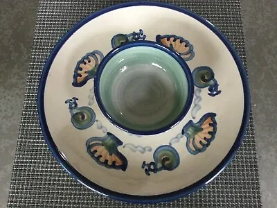 Buy Vintage Louisville Stoneware Pottery Chip Dip Bowl Shell Beach Ocean Themed Dish • 17.25£