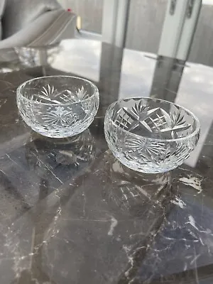 Buy 2 Small Crystal Glass Bowl • 14.99£