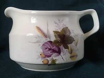 Buy Crown Ducal Ware Violetta Gravy Boat Ironstone Sauce Jug Pink And Green Leaves • 23.95£