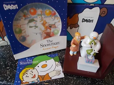 Buy Coalport Characters The Snowman  Bookend And Annual Plague • 18£