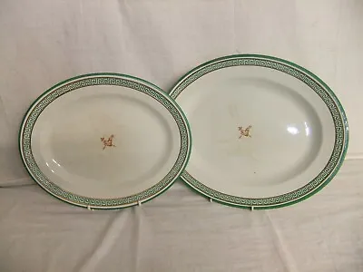 Buy C4 Pottery Made For Queen's College Cambridge - Victorian Platters C.1900 - 8G0C • 29.93£