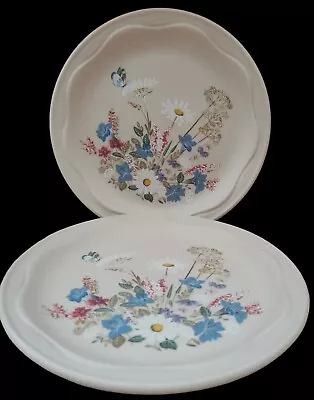Buy 2 X POOLE POTTERY SPRINGTIME  TEA PLATE/SIDE PLATES (approx 17 Cm) NEW • 10£