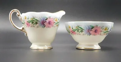 Buy Foley China  Cornflower   Creamer And Open Sugar Set, Made In England • 21.40£