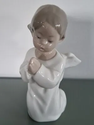 Buy Lladro Kneeling Cherub Angel Praying #4538 Immaculate Condition • 19.99£