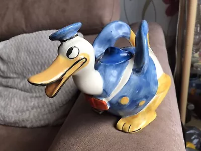 Buy Rare WADE HEATH 1930s Art Deco Walt Disney Pottery Donald Duck Tea Pot Ornament. • 225£