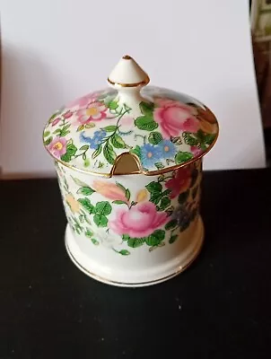 Buy Crown Staffordshire Bone China Jam Pot “ Thousand Flowers “ • 7£