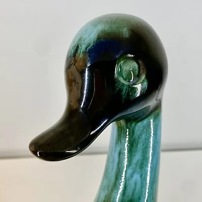 Buy BLUE MOUNTAIN Handcrafted Drip Glazed DUCK 11.5  CANADA Clay Black/Blue/Green • 16.22£