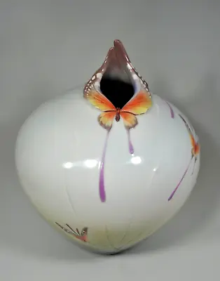 Buy Franz Porcelain XP1908  Papillon  Butterfly 11  Vase Rare Vintage Signed • 337.80£