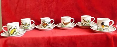 Buy Portmeirion Birds Of Britain Rare Six Coffee Cups And Saucers • 60£