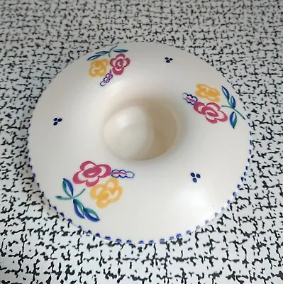 Buy 50s Vintage Retro Poole Pottery Pretty Floral Posy Vase Dish Mushroom Shape • 15£