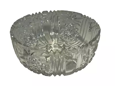 Buy Vintage Cut Glass Crystal Fruit Bowl • 17.50£