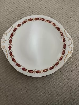 Buy Paragon Elegance Round Plate In Fine Bone China With Leaf Pattern 24cm Diameter • 5£
