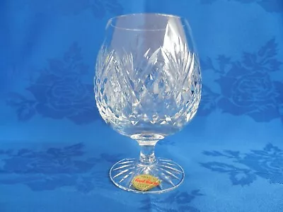 Buy Vintage Royal Brierley York Cut Large Brandy Glass Signed With Label • 24.99£