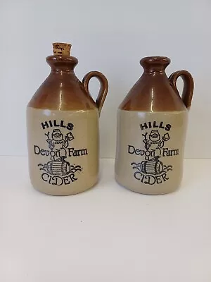 Buy MOIRA Farmhouse Stoneware Hills Devon Farm Cider Jugs X2 Prop Ceramic Vintage  • 24.95£