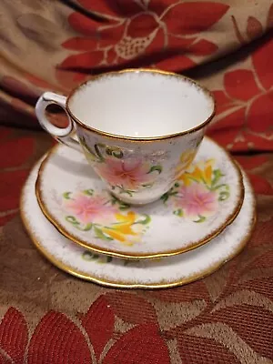 Buy Vintage Royal Stafford LILY  Trio  Cup & Saucer Side Plate   • 2.99£