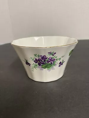 Buy Adderley Violet  Bowl Vintage Mint Fine Bone China England #468 • 28.35£
