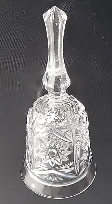 Buy Vintage Glass Decorative Bell Ornament. Crystal. Engraved. 8  X 3 . VGC PreLoved • 5.99£