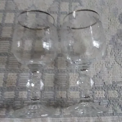 Buy 2 Bohemia Crystal Port Glasses Czechoslovakia • 9.49£