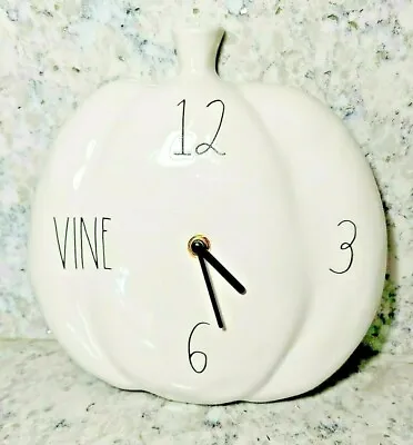 Buy Rae Dunn NEW 2020 Halloween Pumpkin Shape Clock “VINE O’CLOCK” NWOB • 31.84£