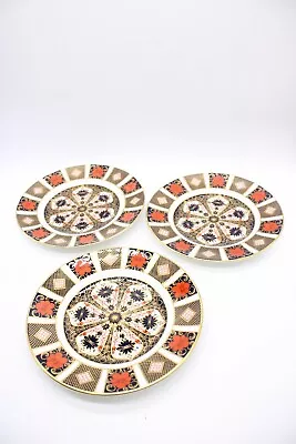 Buy F X3 Vintage Royal Doulton 1128 Pattern Imari Plates - 8 1/2 Inches • 0.99£