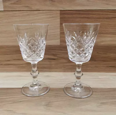 Buy 2 X  Edinburgh Crystal Wine Glasses - Edinburgh Scotland Etched On Base - 15.5cm • 14.99£