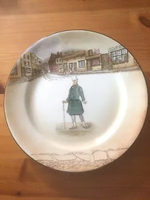 Buy 1920's Series A Royal Doulton Dickensware Mr Micawber 26cm Plate • 70£