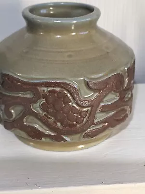 Buy Vintage Celtic Earthenware Pottery Vase Mid Century Bird Immaculate Cond • 16£