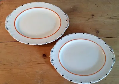 Buy Pair Of Vintage Grindley Pottery Oval Serving Plates • 15£