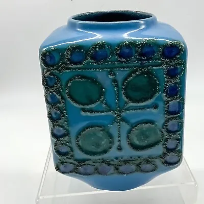 Buy Strehla Brutalist German Studio Pottery Vase 70s 1211 15cm • 45£