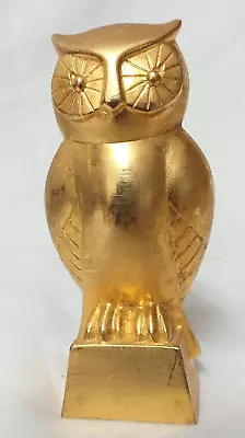 Buy Vintage 1988 Franklin Mint Et Autres Owl Gold Tone H04 • 5.99£