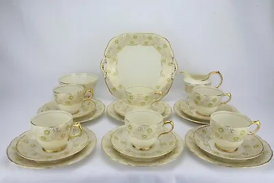 Buy Unique Vintage Grosvenor China Hand Painted Tea Set, Fantastic Design, Colouring • 52£